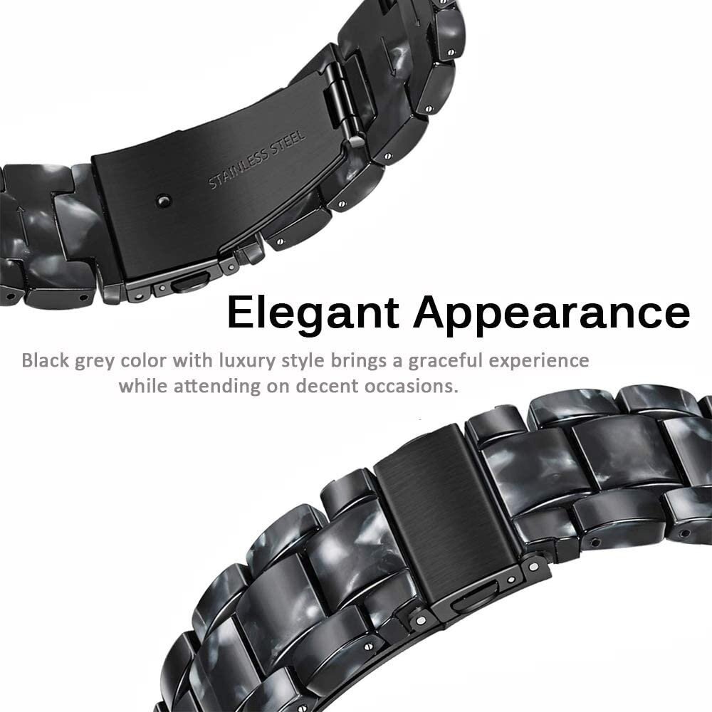 Strap-it Strap-it Amazfit GTS 2 Resin Strap (Black/White) Strap-it Strap-it Amazfit GTS 2 Resin Strap (Black/White)