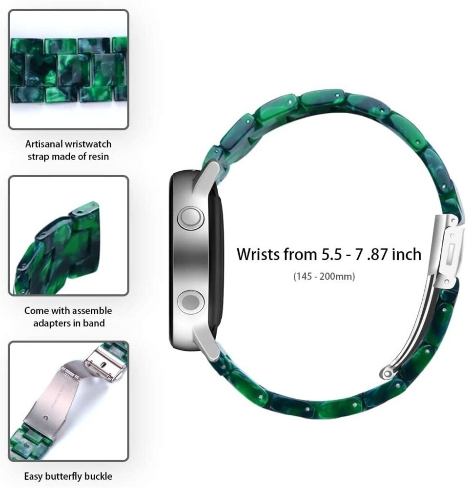 Strap-it Strap-it Amazfit GTS 2 Resin Strap (Green) Strap-it Strap-it Amazfit GTS 2 Resin Strap (Green)