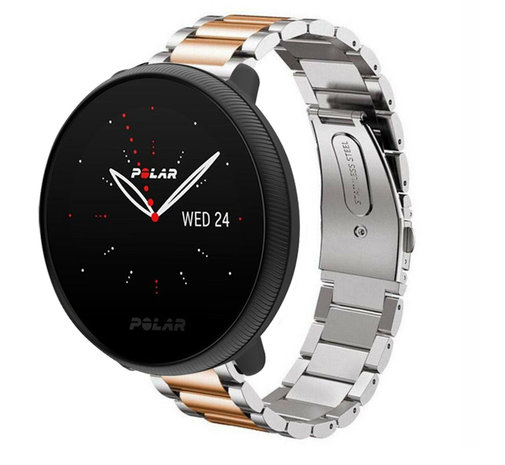 Strap-it Strap-it Polar Ignite 2 Steel Strap (Silver/Rose Gold) Strap-it Strap-it Polar Ignite 2 Steel Strap (Silver/Rose Gold)