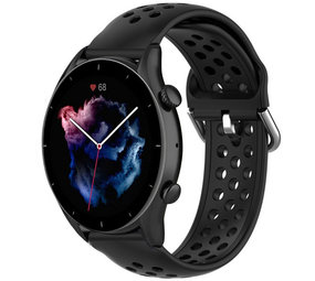 Strap-it Amazfit GTR 3 (Pro) Breathable Strap (Black) Strap-it Amazfit GTR 3 (Pro) Breathable Strap (Black)