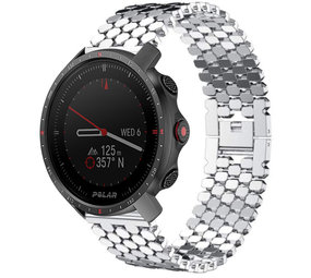 Strap-it Polar Grit X Pro Steel Strap Hexagons (Silver) Strap-it Polar Grit X Pro Steel Strap Hexagons (Silver)