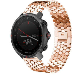 Strap-it Polar Grit X Pro Steel Strap Hexagons (Rose Gold) Strap-it Polar Grit X Pro Steel Strap Hexagons (Rose Gold)