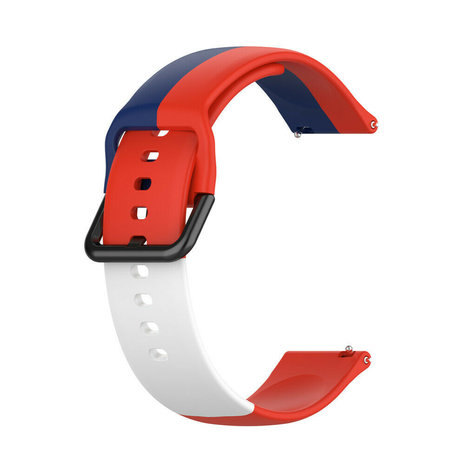 Strap-it Strap-it Huawei Watch GT 3 Pro 46mm Silicone Strap Triple (Red-White-Blue) Strap-it Strap-it Huawei Watch GT 3 Pro 46mm Silicone Strap Triple (Red-White-Blue)
