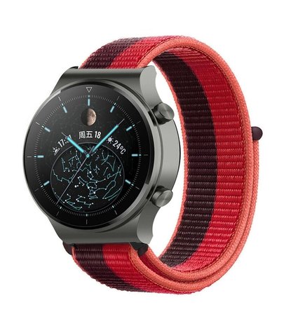 Strap-it Strap-it Huawei Watch GT 2 Pro Nylon Strap (Cherry Magenta) Strap-it Strap-it Huawei Watch GT 2 Pro Nylon Strap (Cherry Magenta)