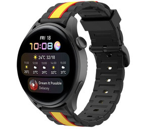 Strap-it Huawei Watch 3 (Pro) Special Edition Strap (Black/Yellow) Strap-it Huawei Watch 3 (Pro) Special Edition Strap (Black/Yellow)