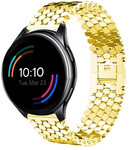 Strap-it Strap-it OnePlus Watch Steel Strap Hexagons (Gold)