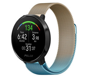 Strap-it Polar Vantage M Milanese Strap (Blue/Gold) Strap-it Polar Vantage M Milanese Strap (Blue/Gold)