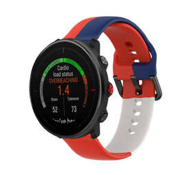 Strap-it Polar Vantage M Silicone Strap Triple (Red-White-Blue)