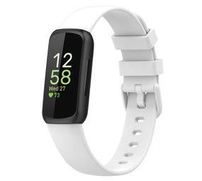 Strap-it Fitbit Inspire 3 Silicone Strap (White)