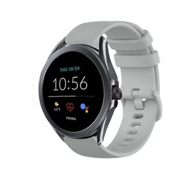 Strap-it Fossil Gen 5e 44mm Premium Silicone Strap (Grey)