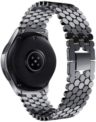 Fossil Gen 5e 44mm Steel Strap Hexagons Black