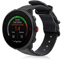 Strap-it Polar Vantage M Nylon Strap with Buckle (Black) Strap-it Polar Vantage M Nylon Strap with Buckle (Black)