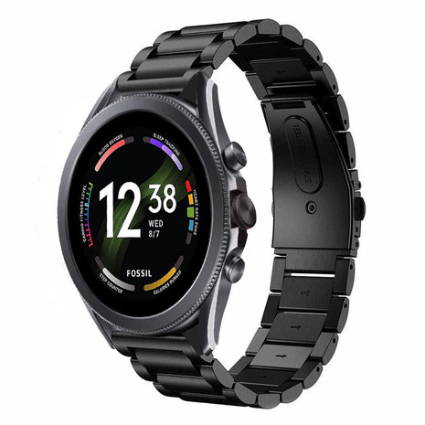Fossil Gen 6 44mm Steel Strap Black