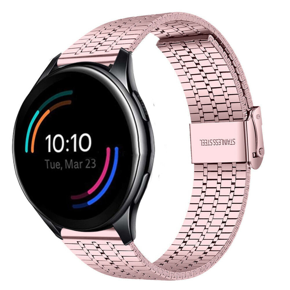Strap-it Strap-it OnePlus Watch Fine Steel Strap (Pink) Strap-it Strap-it OnePlus Watch Fine Steel Strap (Pink)