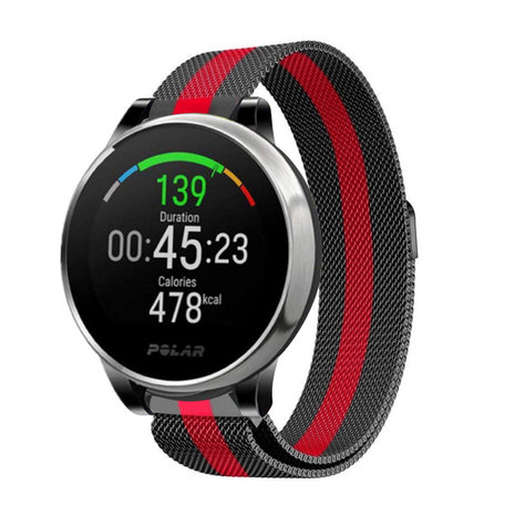 Strap-it Strap-it Polar Grit X Milanese Strap (Black/Red) Strap-it Strap-it Polar Grit X Milanese Strap (Black/Red)