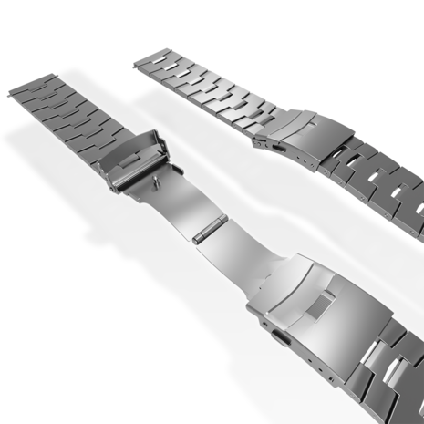 Strap-it Strap-it Samsung Galaxy Watch 46mm Titanium Link Strap (Silver) Strap-it Strap-it Samsung Galaxy Watch 46mm Titanium Link Strap (Silver)