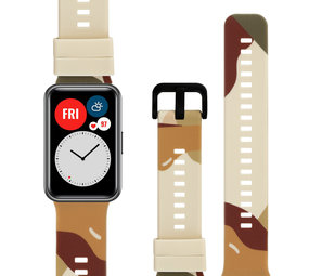 Strap-it Huawei Watch Fit New Camo Strap (Brown/Green) Strap-it Huawei Watch Fit New Camo Strap (Brown/Green)