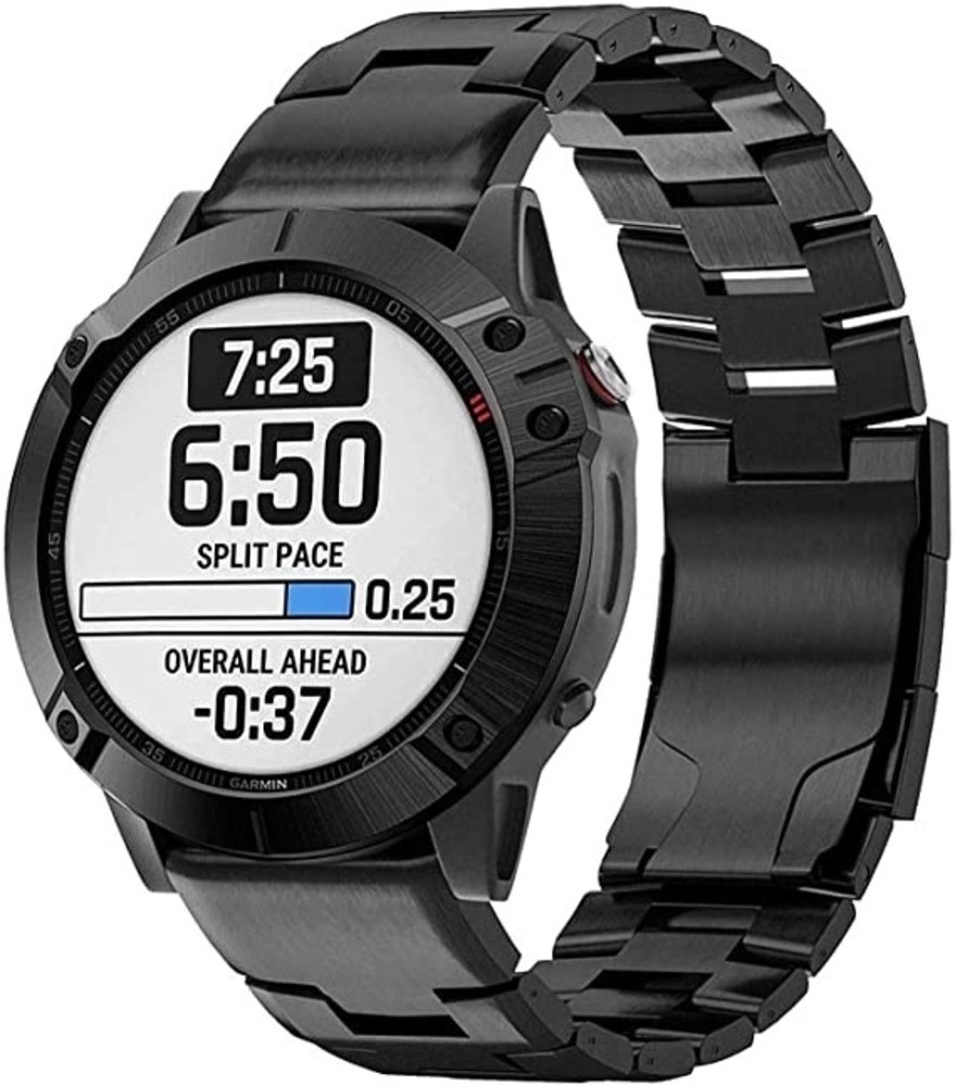 Strap-it Strap-it Garmin Fenix 5x/6x Titanium Strap (Black) Strap-it Strap-it Garmin Fenix 5x/6x Titanium Strap (Black)