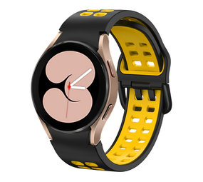 Strap-it Samsung Galaxy Watch 4 40mm Squared Sport Strap (Black/Yellow) Strap-it Samsung Galaxy Watch 4 40mm Squared Sport Strap (Black/Yellow)