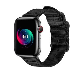 Strap-it Apple Watch Nylon Strap with Buckle (Black) Strap-it Apple Watch Nylon Strap with Buckle (Black)