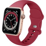 Strap-it Apple Watch Silicone Strap Classic (Burgundy)