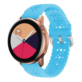 Strap-it Samsung Galaxy Watch Active Patterned Silicone Strap (Light Blue) Strap-it Samsung Galaxy Watch Active Patterned Silicone Strap (Light Blue)