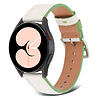 Strap-it Strap-it Samsung Galaxy Watch 4 44mm Leather Strap (White/Green) Strap-it Strap-it Samsung Galaxy Watch 4 44mm Leather Strap (White/Green)