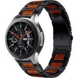 Strap-it Samsung Galaxy Watch 46mm Wood/Steel Strap (Black) Strap-it Samsung Galaxy Watch 46mm Wood/Steel Strap (Black)
