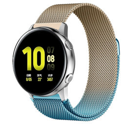 Samsung Galaxy Watch Active Milanese Strap Blue Gold