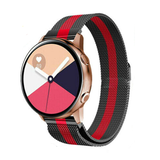 Strap-it Samsung Galaxy Watch Active Milanese Strap (Black/Red) Strap-it Samsung Galaxy Watch Active Milanese Strap (Black/Red)