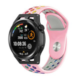 Strap-it Huawei Watch GT Sport Strap (Pink/Rainbow) Strap-it Huawei Watch GT Sport Strap (Pink/Rainbow)