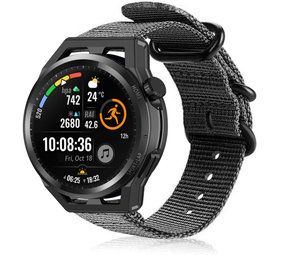 Strap-it Huawei Watch GT Nylon Strap with Buckle (Black) Strap-it Huawei Watch GT Nylon Strap with Buckle (Black)