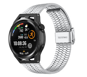 Strap-it Huawei Watch GT Fine Steel Strap (Silver) Strap-it Huawei Watch GT Fine Steel Strap (Silver)