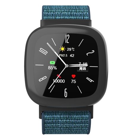 Strap-it Strap-it Fitbit Versa 4 Nylon Strap (Blue) Strap-it Strap-it Fitbit Versa 4 Nylon Strap (Blue)