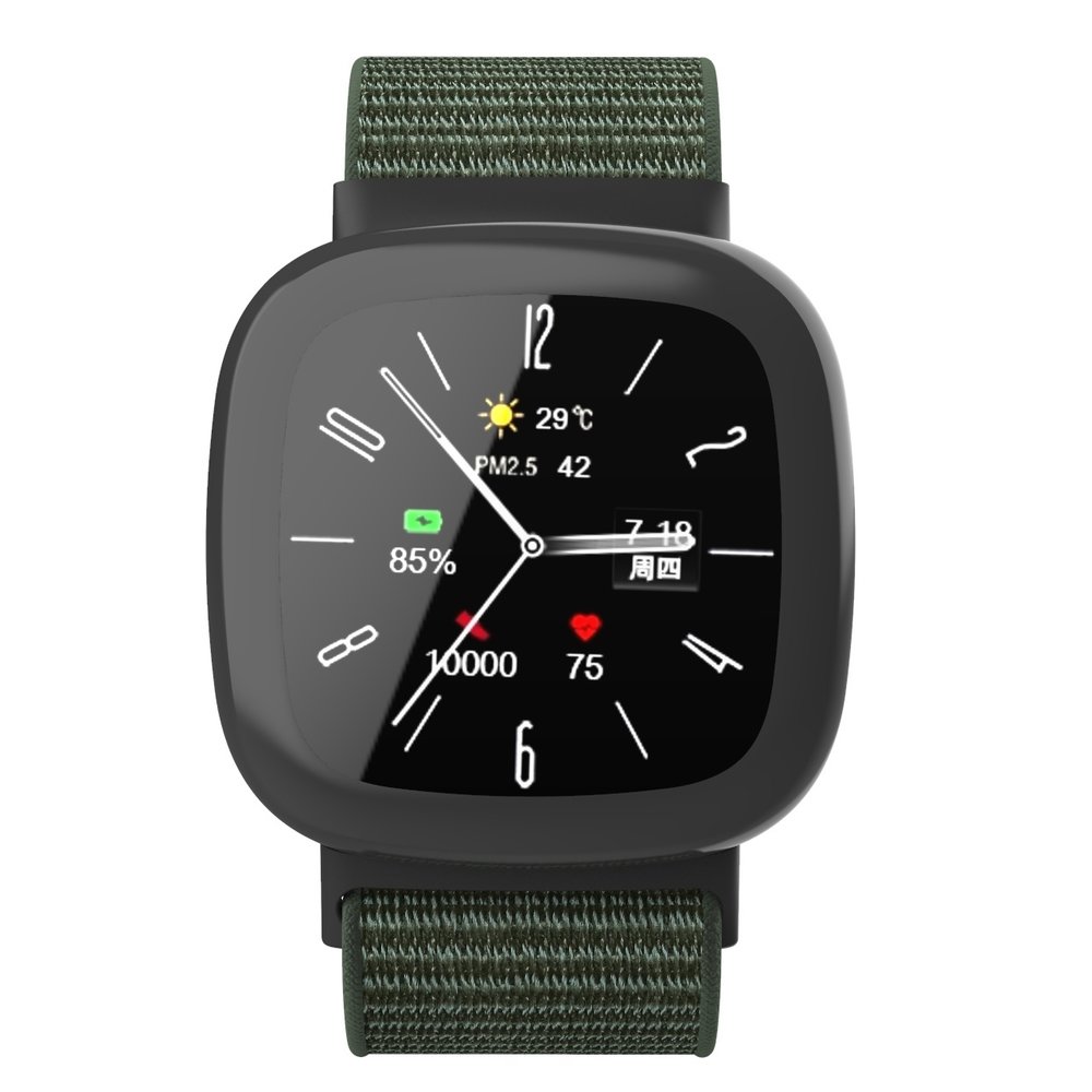 Strap-it Strap-it Fitbit Versa 4 Nylon Strap (Army Green) Strap-it Strap-it Fitbit Versa 4 Nylon Strap (Army Green)