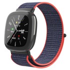 Strap-it Strap-it Fitbit Sense 2 Nylon Strap (Pink/Indigo)