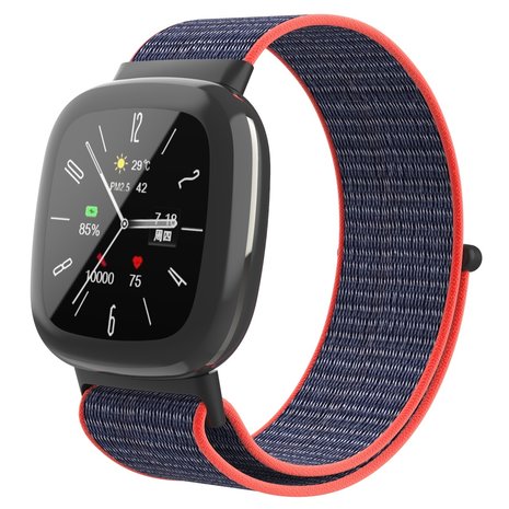 Strap-it Strap-it Fitbit Sense 2 Nylon Strap (Pink/Indigo) Strap-it Strap-it Fitbit Sense 2 Nylon Strap (Pink/Indigo)