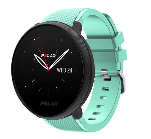 Strap-it Strap-it Polar Ignite 3 Silicone Strap with Buckle (Aqua)