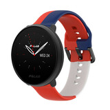 Strap-it Polar Ignite 3 Silicone Strap Triple (Red/White/Blue)
