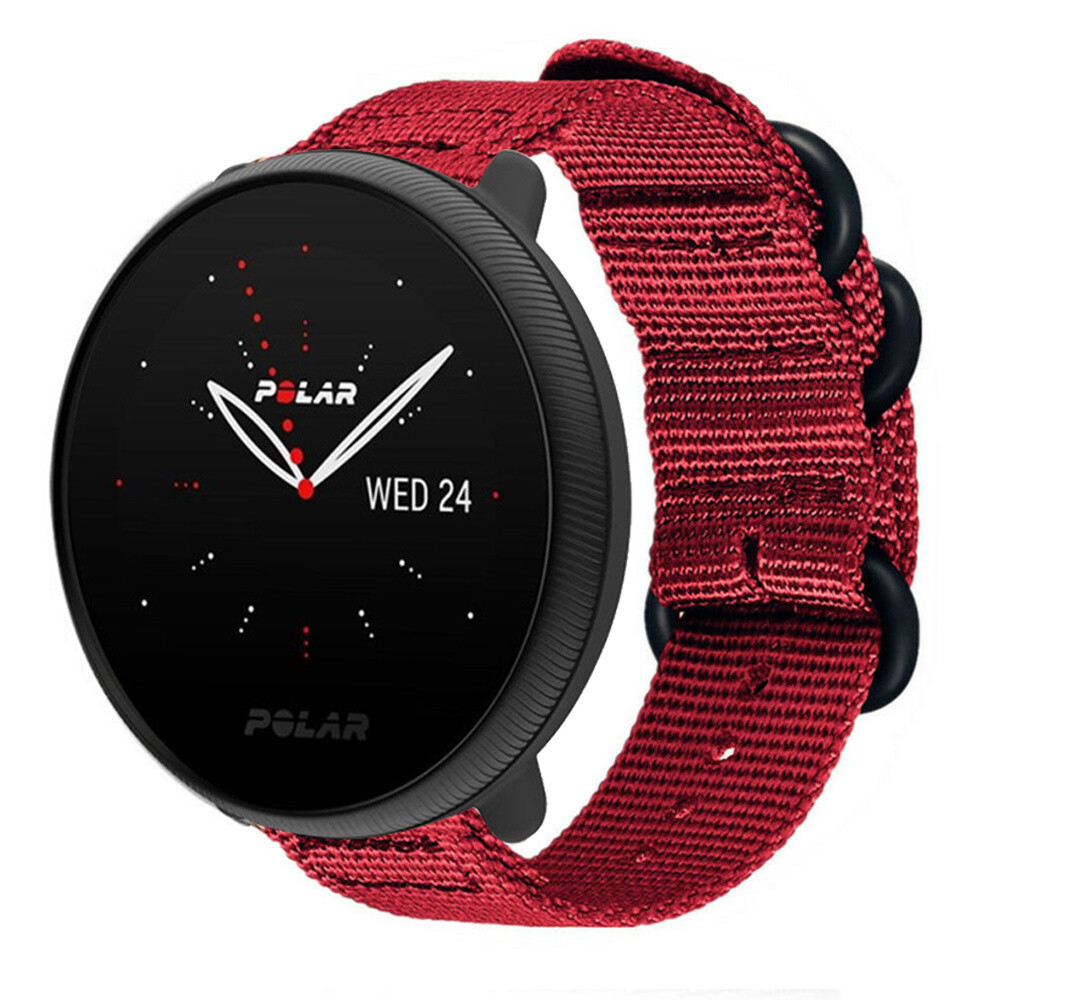 Polar Ignite 3 Nylon Strap with Buckle (Red)