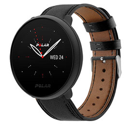 Strap-it Polar Ignite 3 Modern Leather Strap (Black) Strap-it Polar Ignite 3 Modern Leather Strap (Black)