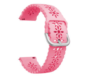 Strap-it Polar Ignite 3 Patterned Silicone Strap (Bright Pink)