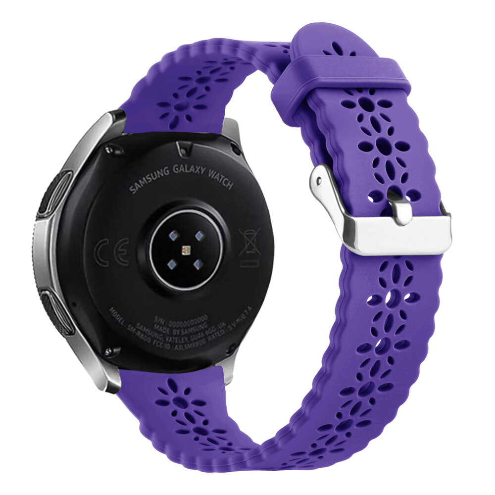 Strap-it Strap-it Polar Ignite 3 Patterned Silicone Strap (Dark Purple)