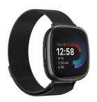 Strap-it Strap-it Fitbit Versa 4 Milanese Strap (Black)