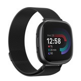 Strap-it Fitbit Versa 4 Milanese Strap (Black) Strap-it Fitbit Versa 4 Milanese Strap (Black)
