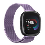 Strap-it Fitbit Versa 4 Milanese Strap (Purple) Strap-it Fitbit Versa 4 Milanese Strap (Purple)