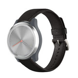Strap-it Garmin Vivomove 3s Leather Strap 39mm (Black)