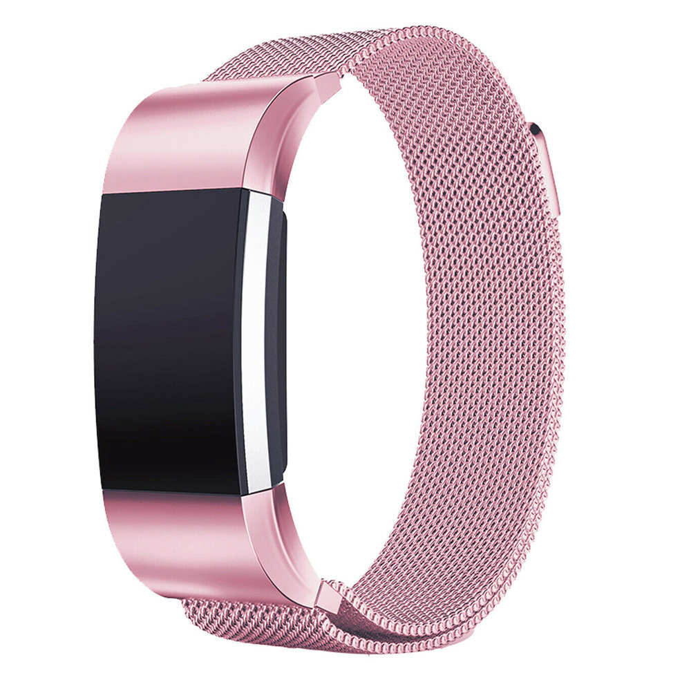 Strap-it Strap-it Fitbit Charge 2 Milanese Strap (Pink) Strap-it Strap-it Fitbit Charge 2 Milanese Strap (Pink)