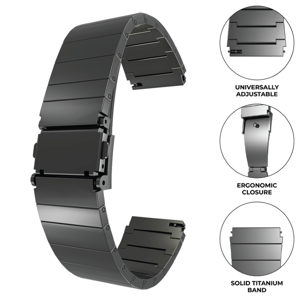 Samsung Galaxy Watch 46mm Premium Titanium Strap Graphite