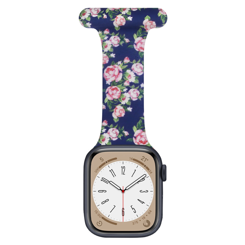 Strap-it Strap-it Apple Watch Nurse Fob (Roses) Strap-it Strap-it Apple Watch Nurse Fob (Roses)